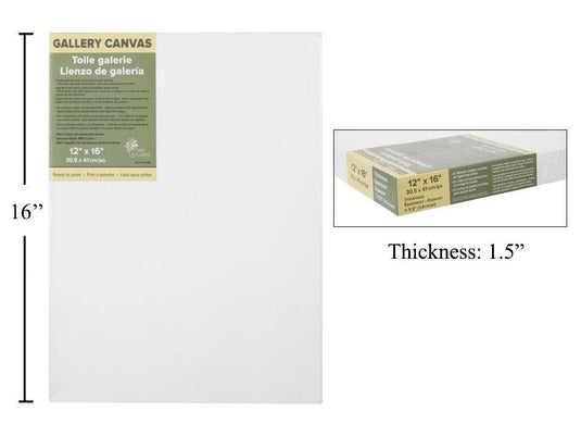 Time 4 Crafts 12x16"Gallery Canvas 1.5" , shrink wrap