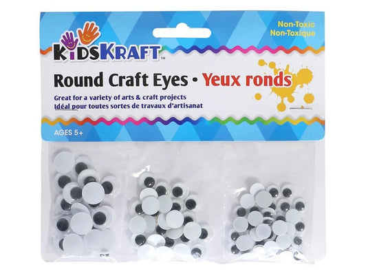 KD.Kr., Craft Eyes, Round, 3 sizes, pbh