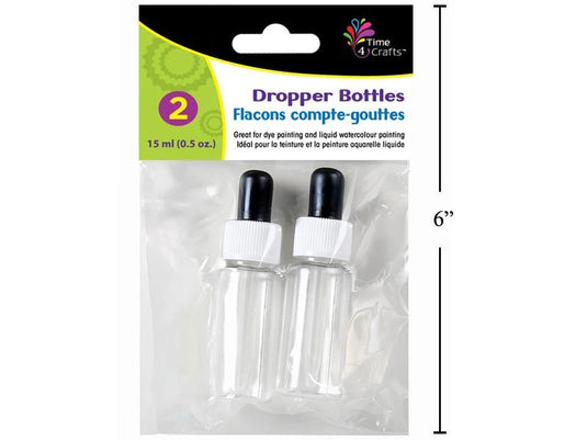 Time 4 Crafts, 2-pc Dropper Bottles , 15ml, pbh