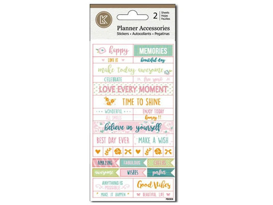 Woody's Foil Planner Stickers Memory