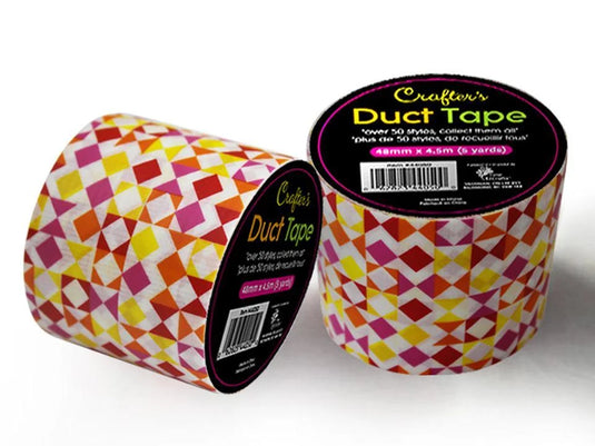 T4C, Crafters Duct Tape, Geo-Red 48mm x 4.5M (5 Yards)