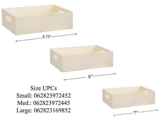 Time 4 Crafts Wood nesting trays set of 3