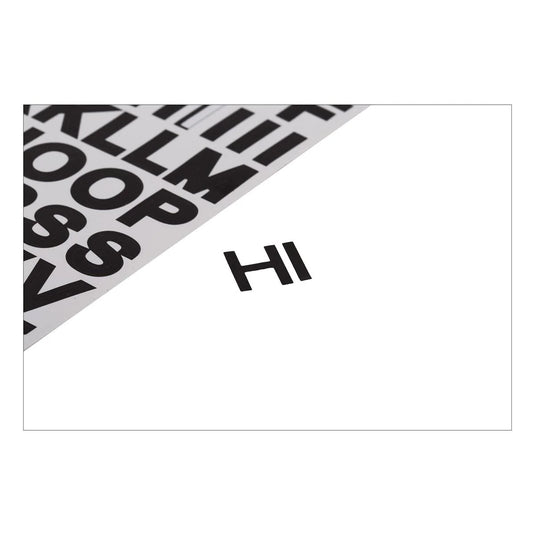 O.WKs. 10 Sheets Alphabet Labels, Bold, pbh