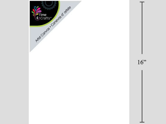 Time 4 Crafts 3pc Canvas panels 12x16", shrink wrap