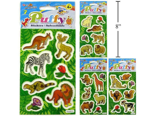 Woody's Puffy Stickers, Jungle Animal, pbh