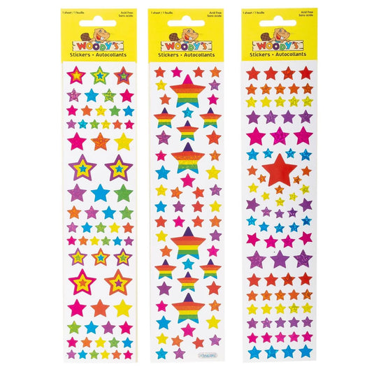 Woody's Stickers, Stars