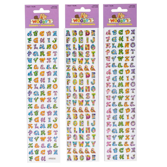 Woody's Alphabet Stickers