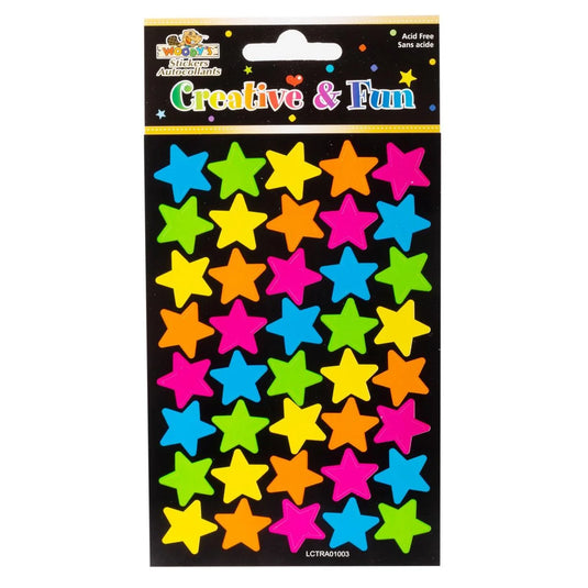 Woody's, 4" x 6" Stickers, Stars, pbh