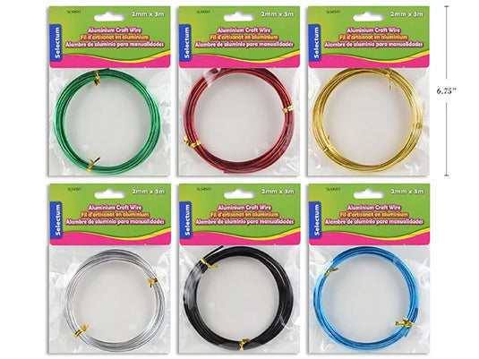ALUMINIUM CRAFT WIRE 2MMX3M ( 2MM X 118" )