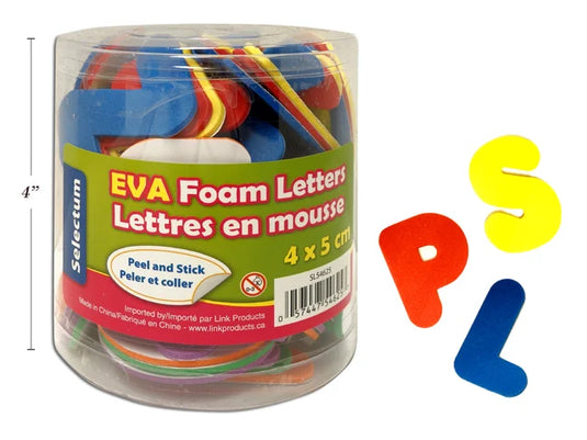 78 PC. ADHESIVE FOAM LETTERS 4X5CM