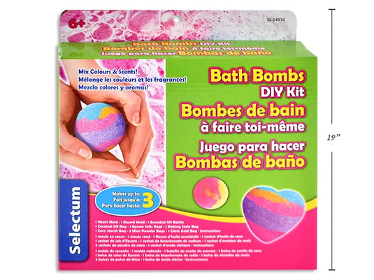 BATH BOMB DIY KITS HEART AND ROUND MOLD ASST 42X19X48CM