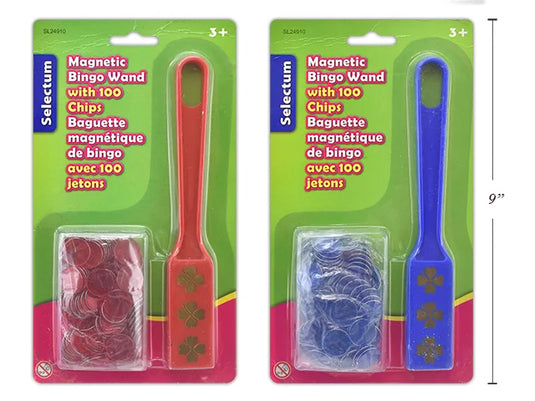 Magnetic Magic Bingo/ Lotto Pick-Up Wand w/ 100