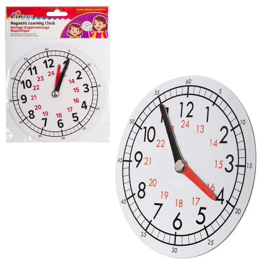 KD.Kr. Magnetic learning clock paintable, pbh