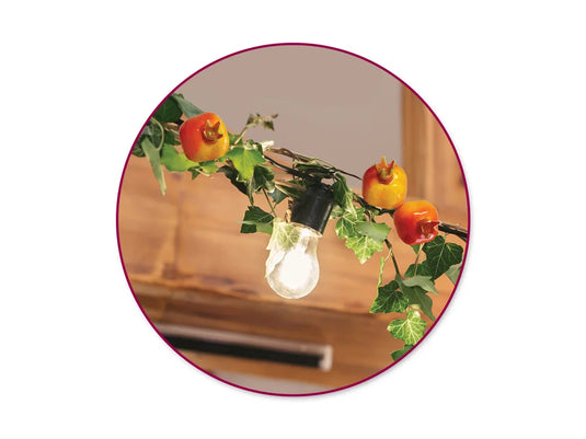 Craft Decor: 3cm Mini Pomegranate Picks 6pc Foam Glossy