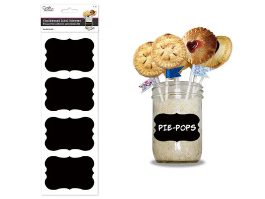Craft Decor: 2.5"x3.75" Chalkboard Label Sticker C) Style #3