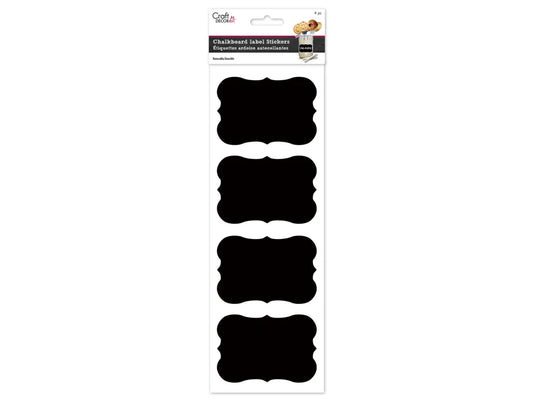 Craft Decor: 2.5"x3.75" Chalkboard Label Sticker C) Style #3