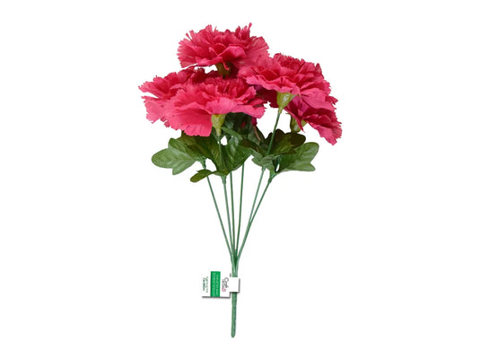 Enchanted Garden: 13" Carnation Bush x6 Heads Asst 16ea