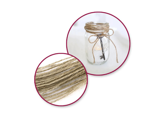 Craft Décor Ribbons: Natural Burlap Trim Multi-Pack 3yds (1yd x 3) A) Stranded Trims