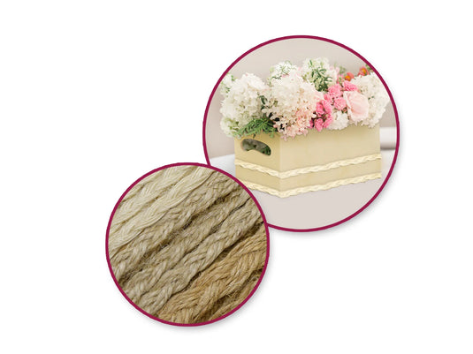 Craft Décor Ribbons: Natural Burlap Trim Multi-Pack 3yds (1yd x 3) C) Braided Trims