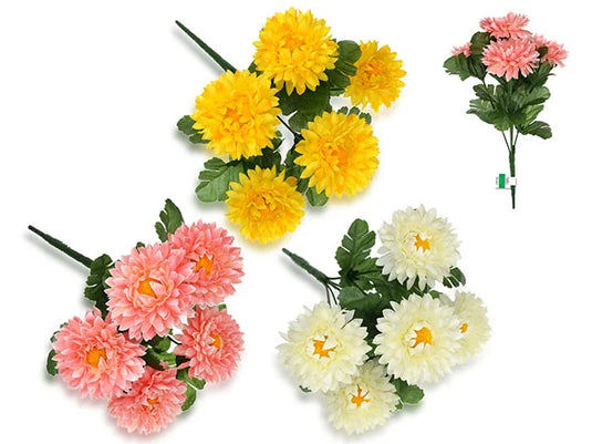 Enchanted Garden: 10.5" Mum Bouquet x5 Heads