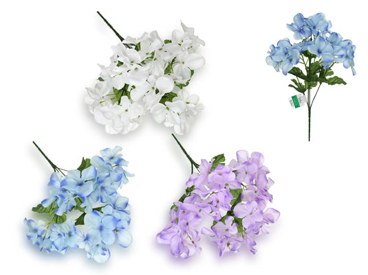 Enchanted Garden: 12.5" Hydrangea Bush x4 Heads