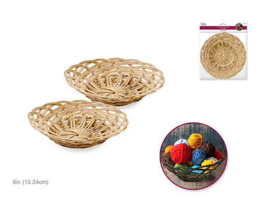 Coco Rib Basket: 6" Tray 2pc