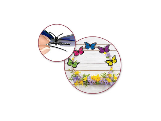 Craft Decor: 4.7"x2.8" Monarch Butterflies Plastic w/Clip A) Bold
