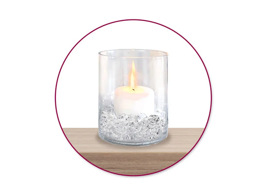 Craft Décor: 65g Crushed Ice Acrylic Stones B) Med 2.5cmx2cm