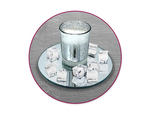 Craft Décor: Sml Faux Acrylic Ice Cubes 12pc 2*2*2cm