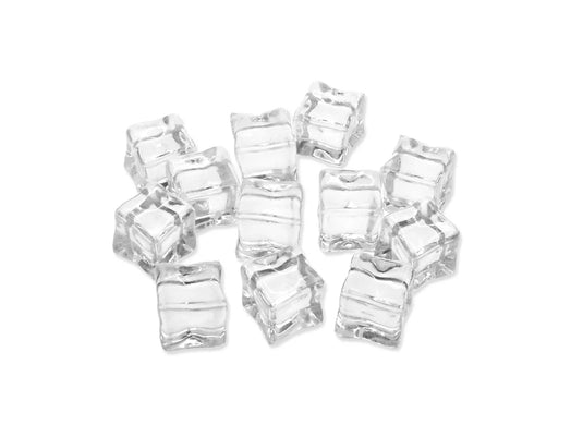 Craft Décor: Sml Faux Acrylic Ice Cubes 12pc 2*2*2cm