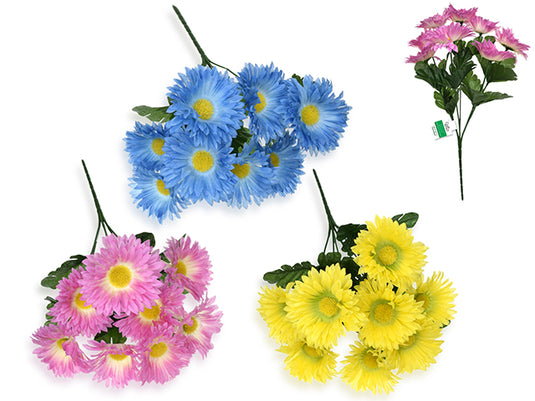 Enchanted Garden: 32cm Aster Mum Bouquet x8 Heads