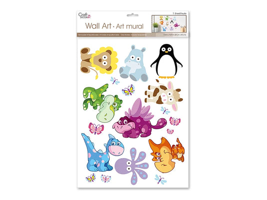 Craft Decor: 11.8"x15.75" Wall Art Clear H) Baby Animals