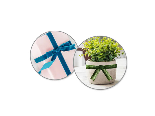 Craft Décor Ribbons/Trims: Velour 3/8"x3yd Rolls B) Pastels