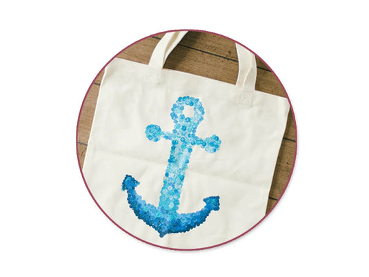 Canvas Bag: 11.5"x12.3"x1.75" DIY w/Canvas Handle