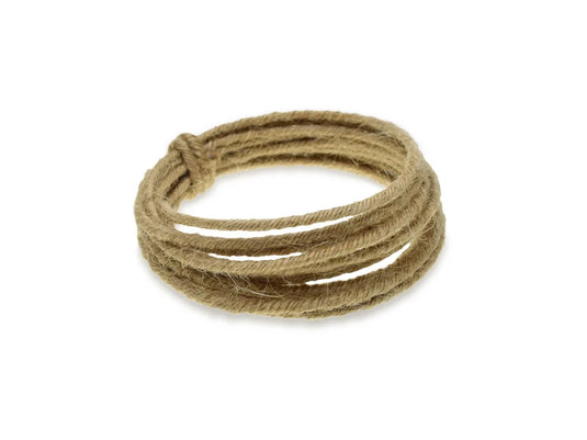 Craft Decor: 1.6mmx3m (6-ply) Wired Jute Cord/Garland A) Natural