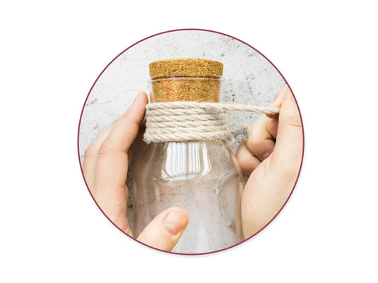 Craft Decor: 1.6mmx3m (6-ply) Wired Jute Cord/Garland B) White