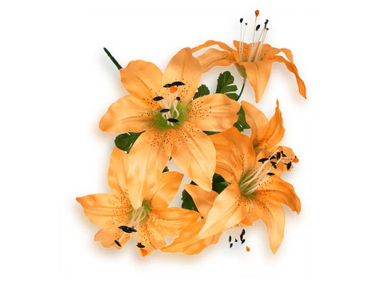 Enchanted Garden: 13" Tiger Lily Bush X6 Heads