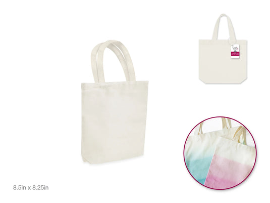 Canvas Bag: 8.5"x8.25"x1.75" DIY w/Canvas Handle
