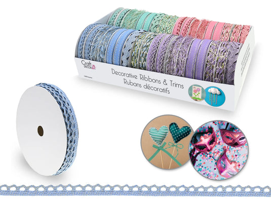 Craft Décor Ribbons & Trims: Adornments 3yrd Rolls C) Moroccan