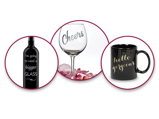 Craft Decor: Glass Writers x2 1.2Mm Fine Point Metallic A) Gold/Silver