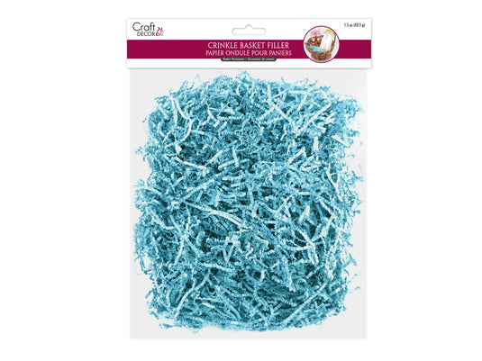 Basket Accessories: 1.5oz Crinkle Filler B) Light Blue
