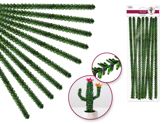 Craft Stems: 12" Artificial Pine 10pc PVC