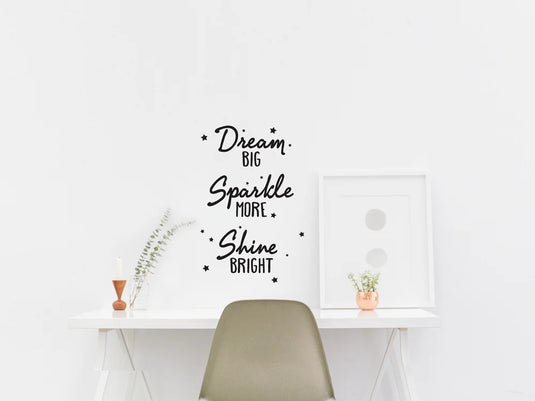 Craft Decor: 11.8"x15.75" 'Words To Live By..' Wall Art L) Dream Big..