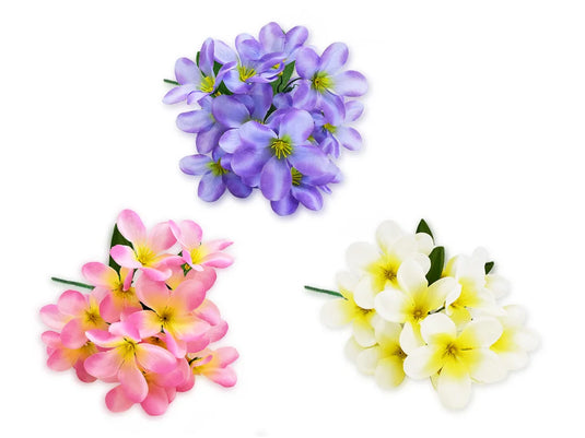 Enchanted Garden: 12.2" Frangipani Bush x6 (15 Heads)