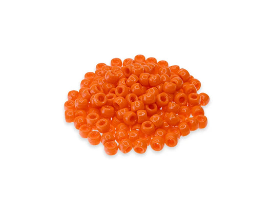 Pony Beads: 9mmx6mm Barrel Standard x175 M) Orange