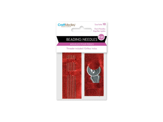 Beading/Jewelry Tool: #10 Beading Needles Hard w/Threader