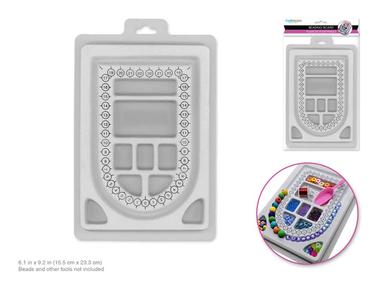 Beading/Jewelry Tool: Flocked Bead Design Board 6.1"x9.2"x0.5"