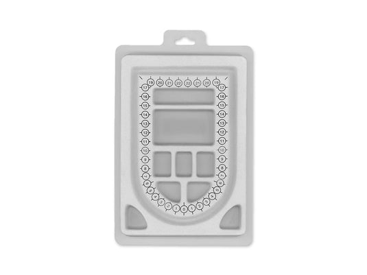 Beading/Jewelry Tool: Flocked Bead Design Board 6.1"x9.2"x0.5"