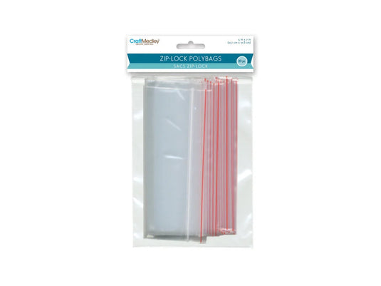 Craft Medley: Zipper-Seal Polybags 5"x7" 20pc
