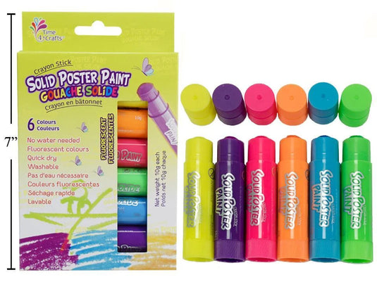 Time 4 Crafts, 10g x 6 Fluorescent Poster Paint, wbx